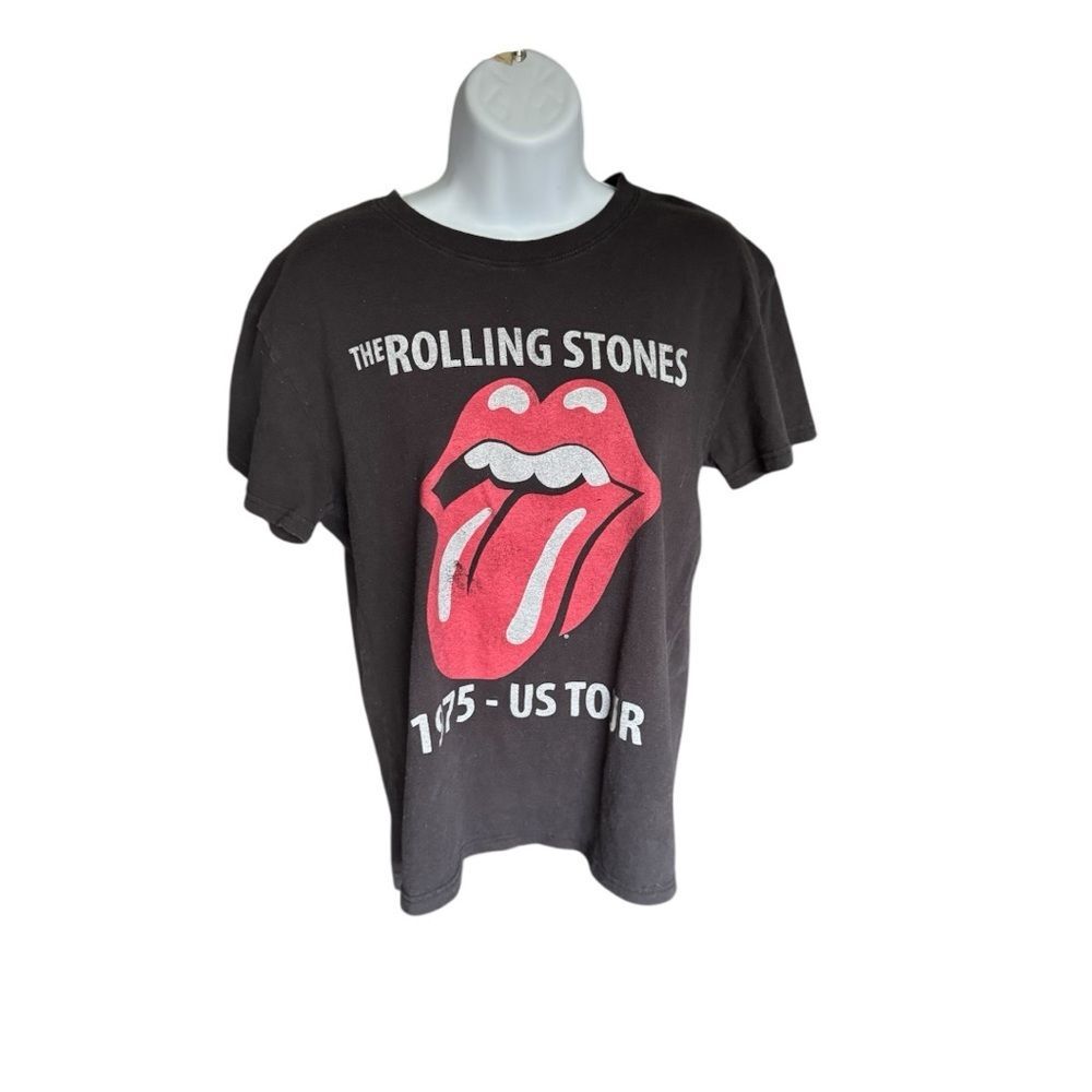 Bravado Black and Red Rolling Stones Short Sleeve Tee